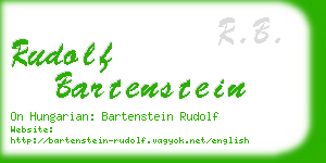 rudolf bartenstein business card